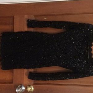 Sequin black dress